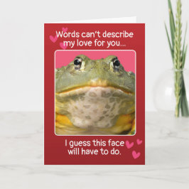 Funny Valentinstag Anpassbare Gesichter Feiertagskarte