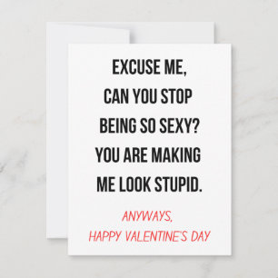 Funny Valentinstag Card Feiertagskarte
