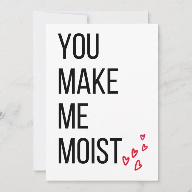 Funny Valentinstag Card für ihn Feiertagskarte (Vorderseite)