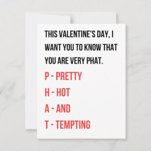 Funny Valentinstag Card für sie Feiertagskarte