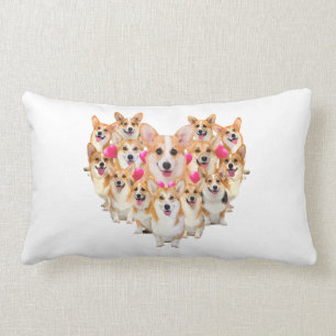Funny Valentinstag Corgi Herzgeschenk Dog Lover Lendenkissen