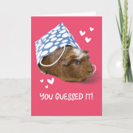 Funny Valentinstag Guinea Schweinefleisch in Gesch Feiertagskarte