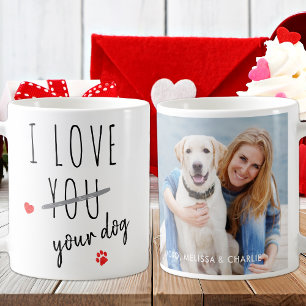 Funny Valentinstag I Liebe Ihr Hund Custom Foto Kaffeetasse