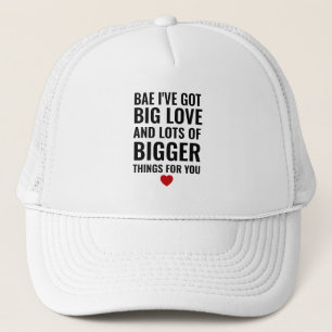 Funny Valentinstag Red Heart Mens Truckerkappe