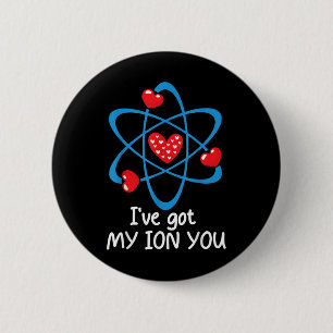 Funny Valentinstag Science Teacher Ich habe mein I Button