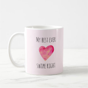 Funny Valentinstag Swipe Right Verabredet Kaffeetasse