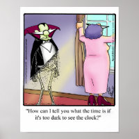 Funny Vampire Dracula Spaß Poster