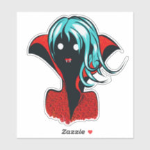 Funny Vampire Girl Character
