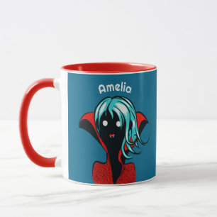 Funny Vampire Girl Niedlich Goth Charakter Art Nam Tasse