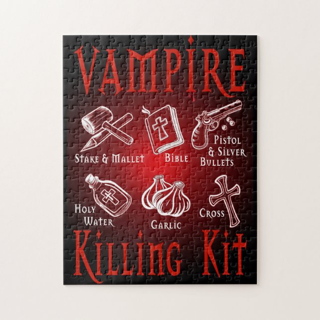 Funny Vampire Killing Kit Puzzle (Vertikal)