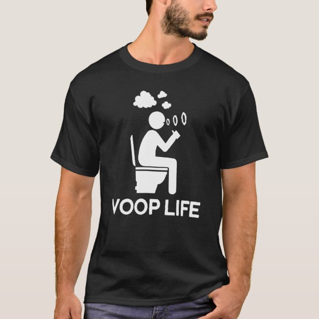 Funny Vape Voop Life T-Shirt für Vaping Cloud (Vorderseite)