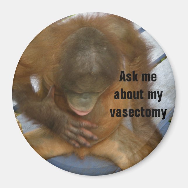 Funny Vasectomy Magnet (Vorne)