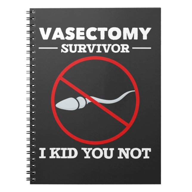 Funny Vasectomy Operation Sprichwort Erwachsene Hu Notizblock (Vorderseite)