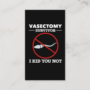 Funny Vasectomy Operation Sprichwort Erwachsene Hu Visitenkarte