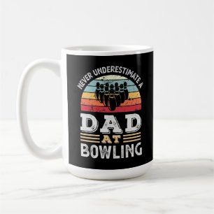 Funny Vater am Bowling Vatertag Geschenk Männer Kaffeetasse