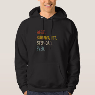 Funny Vater Bester Survivalist Step-Vater Ever Shi Hoodie