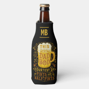 Funny Vater Bod Beer Pints Mit Monogramm Vatertag Flaschenkühler