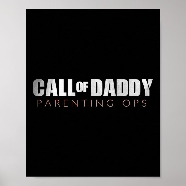 Funny Vater Call von Daddy Elterning Ops Geschenk Poster (Vorne)