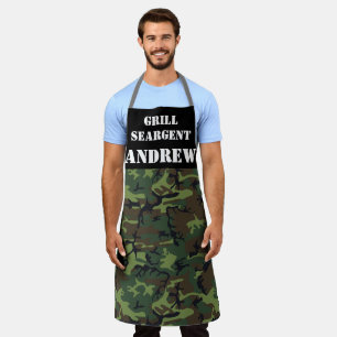 Funny Vater Camoflage Camouflage Grill Suche Schürze