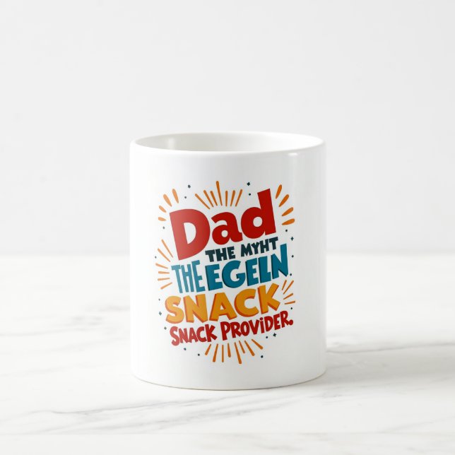 Funny Vater Coffee Tasse - Snack Provider Legende  (Mittel)