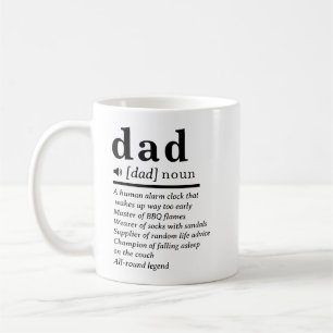 Funny Vater Definition Custom Kaffeetasse
