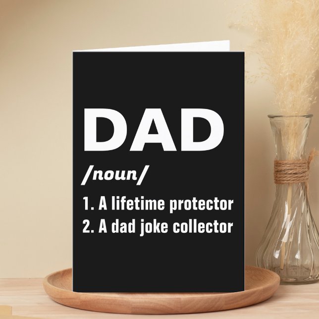 Funny Vater Definition Frohes Vatertag Dankeskarte (Funny Dad Definition Father's Day 
)