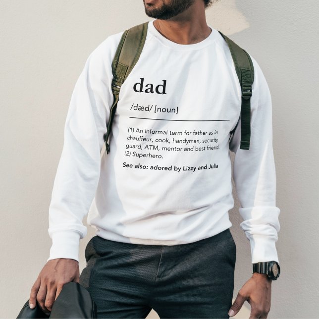 Funny Vater Definition Kinder benennen Wörterbuch  Sweatshirt (Von Creator hochgeladen)
