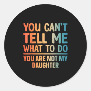 Funny Vater Design Pater Daddy Papa Men from Da Runder Aufkleber
