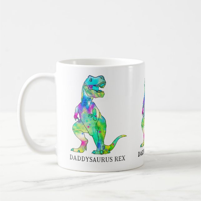 Funny Vater Dinosaur Zitat Kaffeetasse (Links)