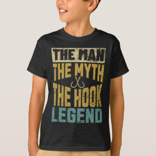 Funny Vater Fishing Man Myth Hook Legend Fischer F T-Shirt