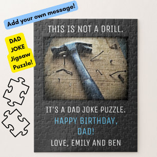 Funny Vater Geburtstag "Not a Drill" Vater Joke Puzzle