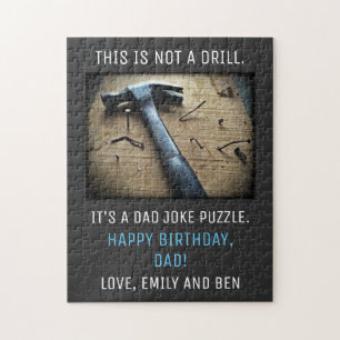 Funny Vater Geburtstag "Not a Drill" Vater Joke Puzzle