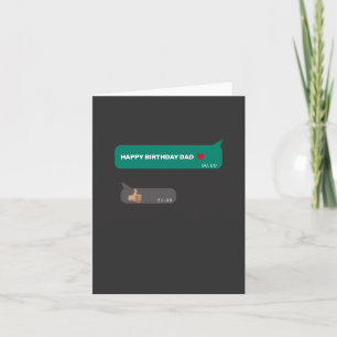 Funny Vater Happy Birthday Wunschkarte Feiertagskarte