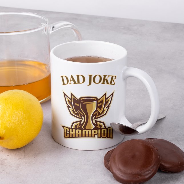 Funny Vater Joke Champion Trophy Kaffeetasse (Von Creator hochgeladen)