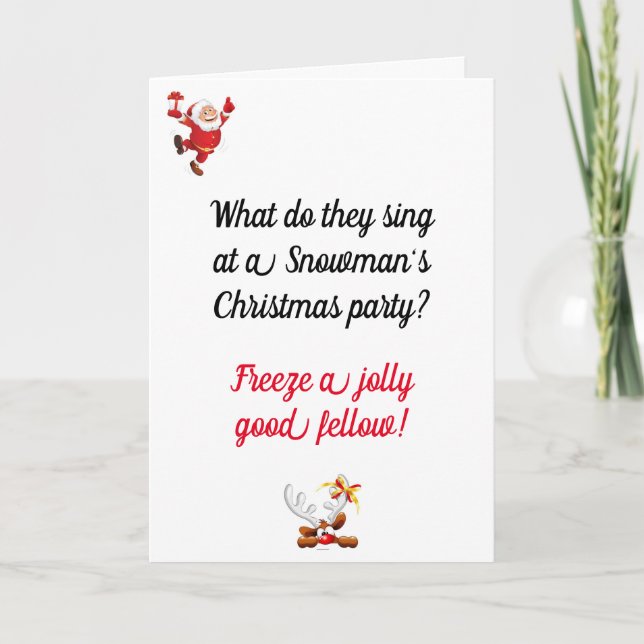 Funny Vater Joke Christmas Card Karte (Vorderseite)