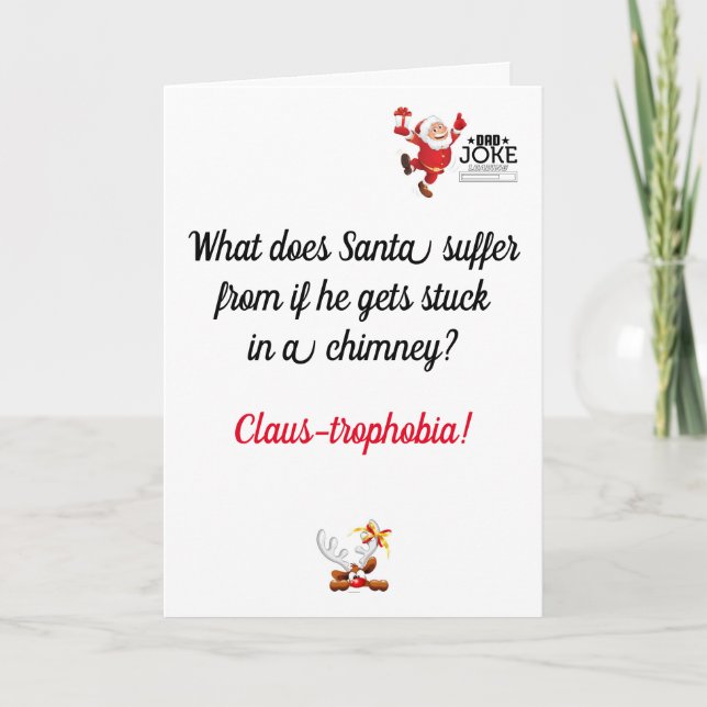 Funny Vater Joke Christmas Card Karte (Vorderseite)