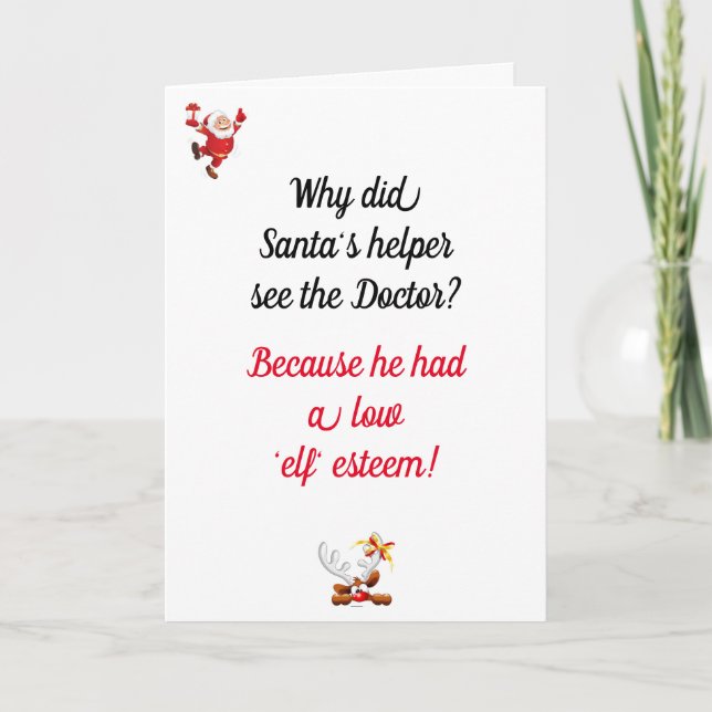Funny Vater Joke Christmas Card Karte (Vorderseite)