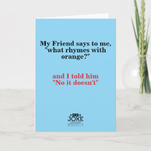 Funny Vater Joke Designed Karte