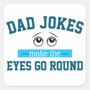 Funny Vater Jokes Father Pub Quadratischer Aufkleber