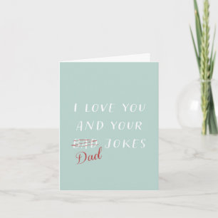 Funny Vater Jokes Fathers Day Karte