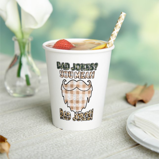 Funny Vater Jokes | Vatertag | Krasse Witze Pappbecher (In Situ)