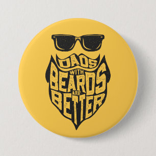 FUNNY VATER MIT BÄRTEN SIND BESSER VATER DAY BUTTON
