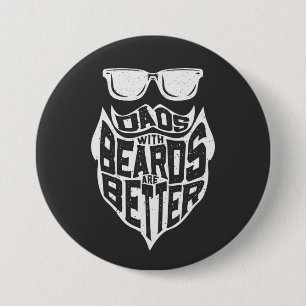 FUNNY VATER MIT BÄRTEN SIND BESSER VATER DAY BUTTON