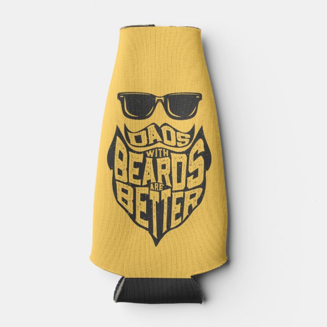 FUNNY VATER MIT BÄRTEN SIND BESSER VATER DAY FLASCHENKÜHLER (Vorderseite)