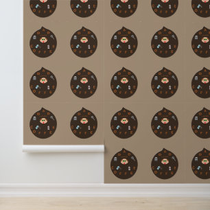 Funny Vater Monster Lieben Kaffee Gemustert Tapete