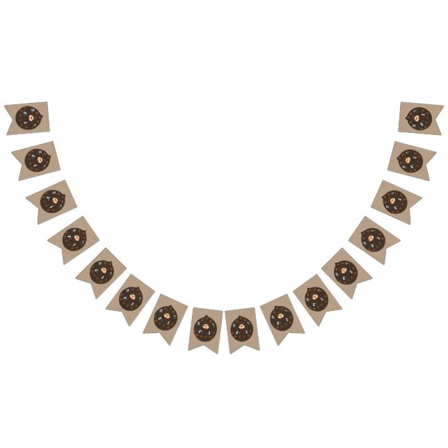 Funny Vater Monster Lieben Kaffee Jagdfahnen Wimpelkette (Alle)