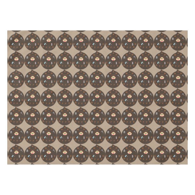 Funny Vater Monster Lieben Kaffeetablette Tischdecke (Vorderseite (Horizontal))