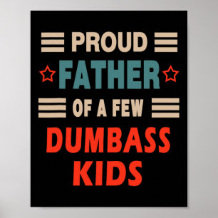 Funny Vater &#; s Day Stolz Vater ein paar Dumbys Poster