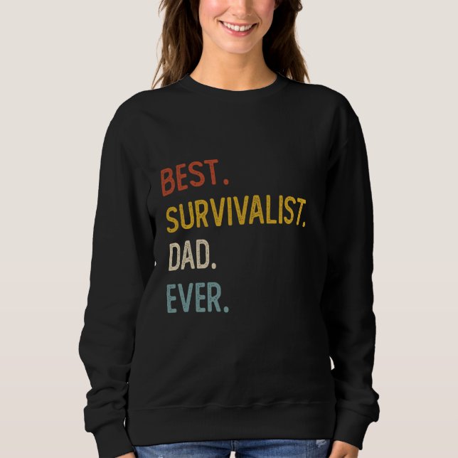 Funny Vater Shirt Bester Survivalist Vater Ever Sh (Vorderseite)