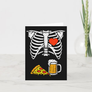 Funny Vater Skeletter Bierbraun Zza Halloween Kost Karte
